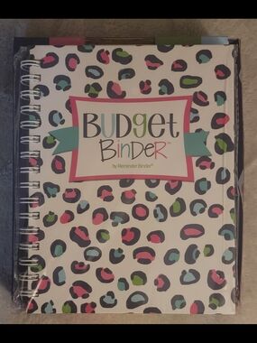 Budget Binder Leopard Print Budget Planner - Pink, Green & Blue